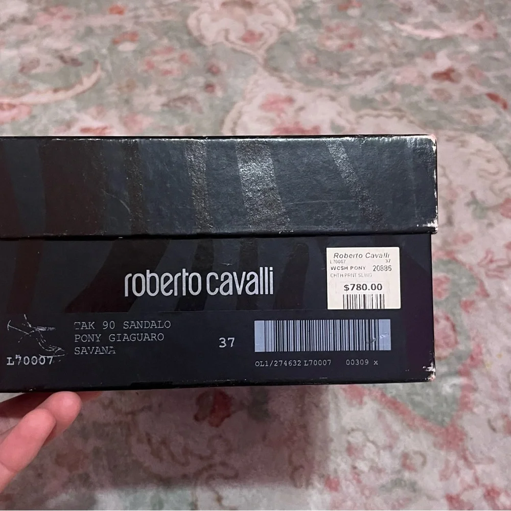 Roberto Cavalli Leopard Pony Hair Heels – Size 37.5 - Picture 3 of 11